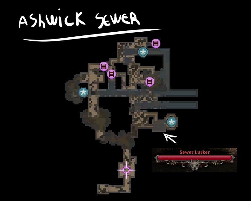 Ashwick Sewer Map