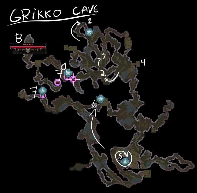 Grikko Cave Map