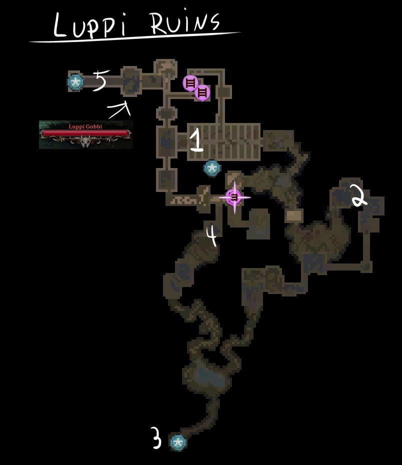 Luppi Ruins Map