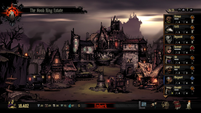 Darkest dungeon's Hamlet town