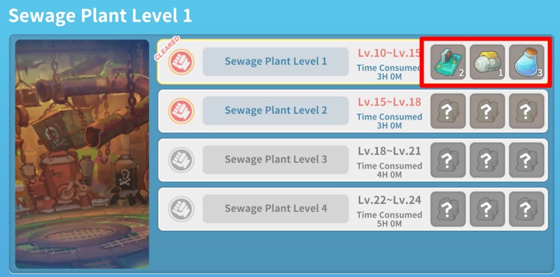 Sewage plant level 1 dungeon