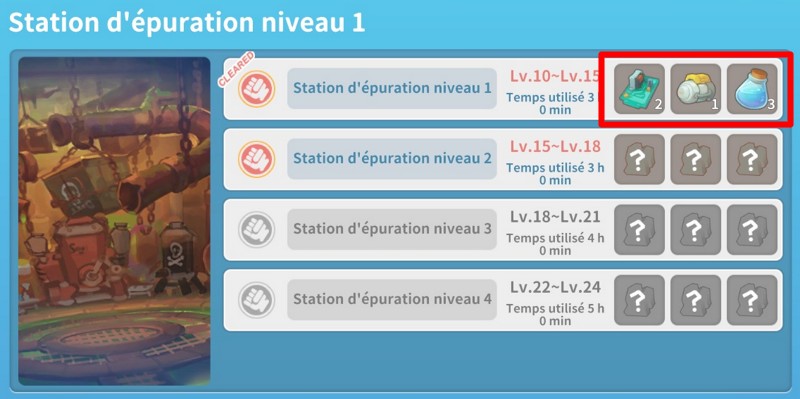 Station d'épuration niveau 1