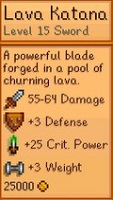 Lava katana